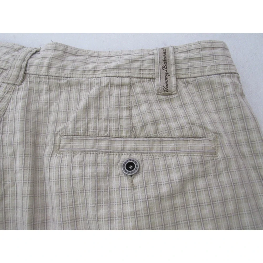 Tommy Bahama Brown 70% Silk Cotton Men's Golf Shorts‎ Size 33